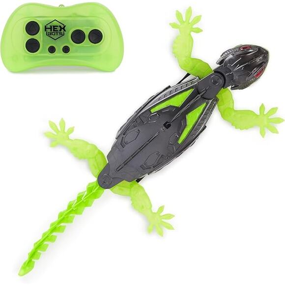 HEX BOTS Wall Crawler Gecko RC Robot Toy Boys Girls Ages 4 Up Rechargeable - Picture 1 of 9
